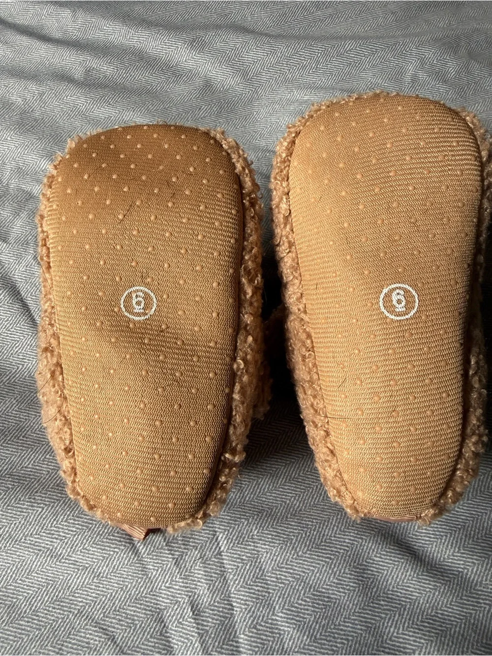 Cozy Dog Baby Slippers/Booties - Plush Brown